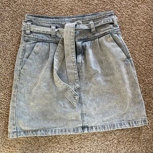 Vera Moda Jean skirt with tie around waist